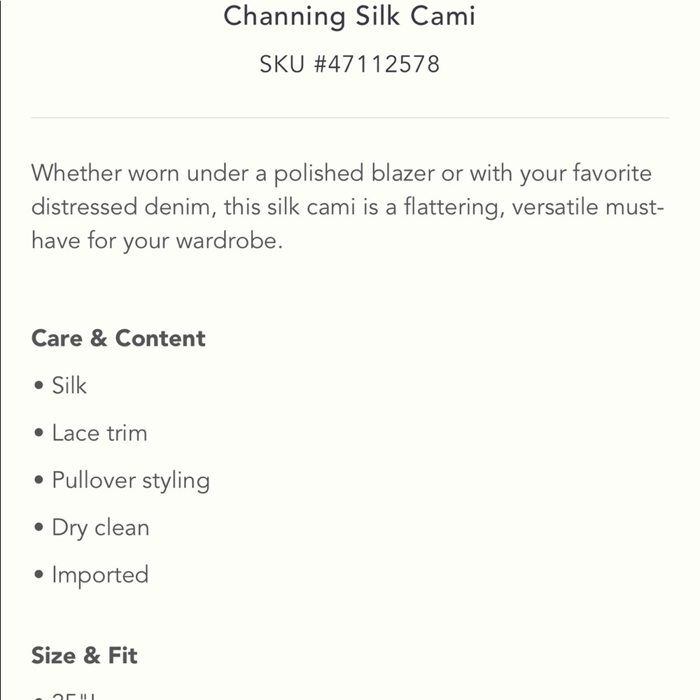 Anthropologie Channing Silk Cami in nude - Picture 3 of 9